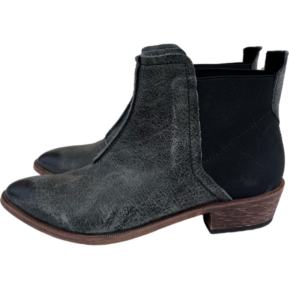Free People Dark Horse Ankle Boots Distressed Heeled Booties 6.5